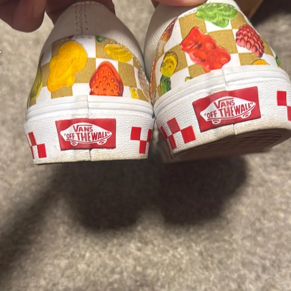Vans Red and Orange Slip-On Sneakers Vibrant Floral - Picture 4 of 5